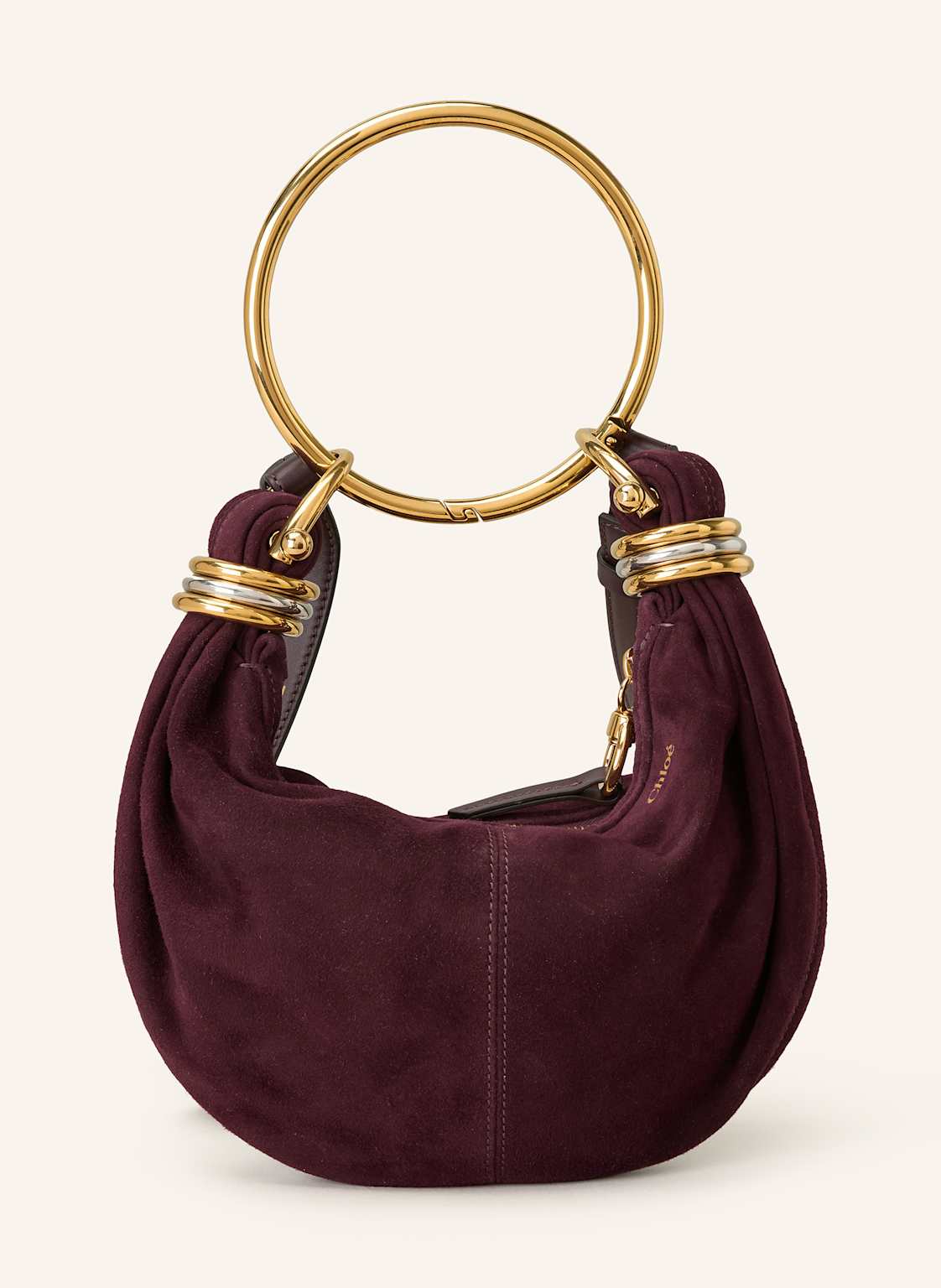 Chloé Hobo-Bag Bracelet Mini rot von Chloé