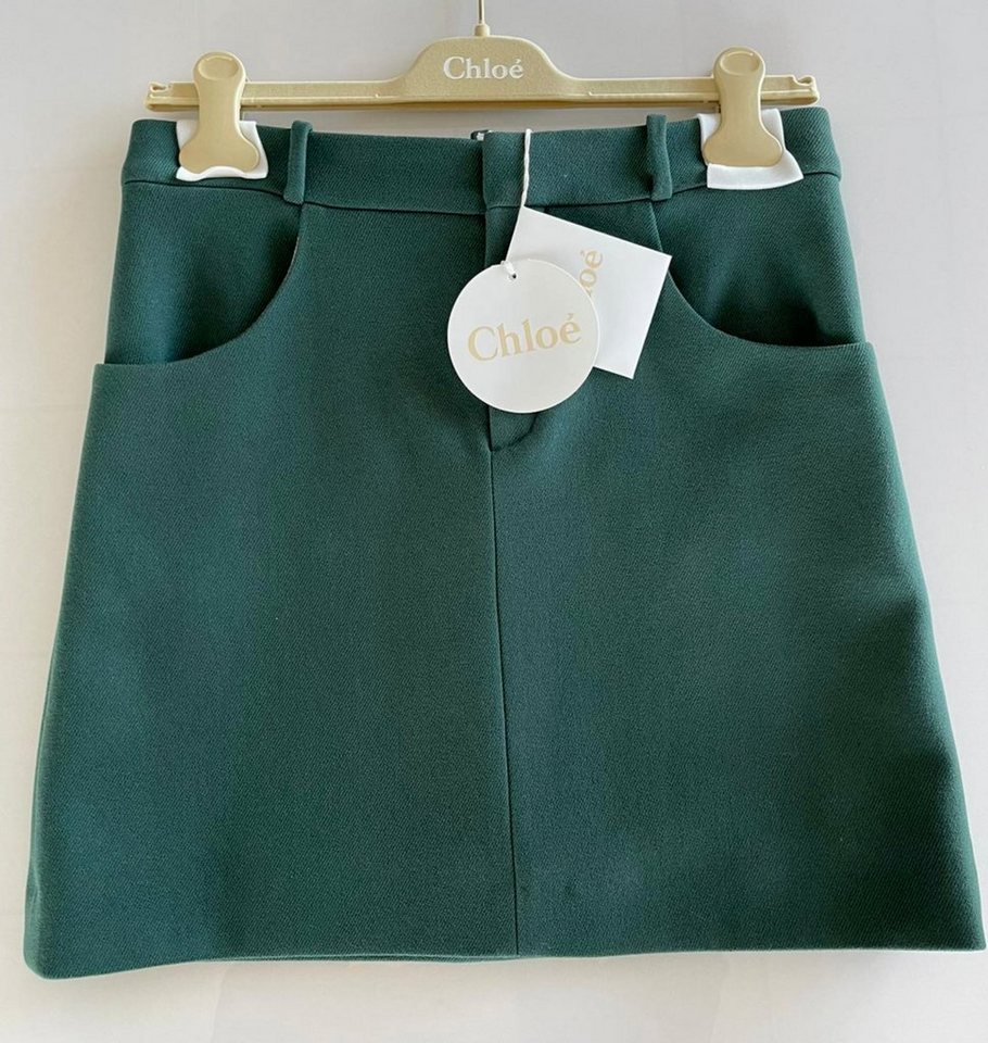 Chloé Karorock Chloé Paris Womens Iconic Cult Wool Silk Mini Skirt Minirock Rock Bnwt von Chloé