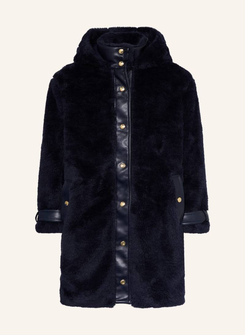 Chloé Kunstfell-Mantel blau von Chloé