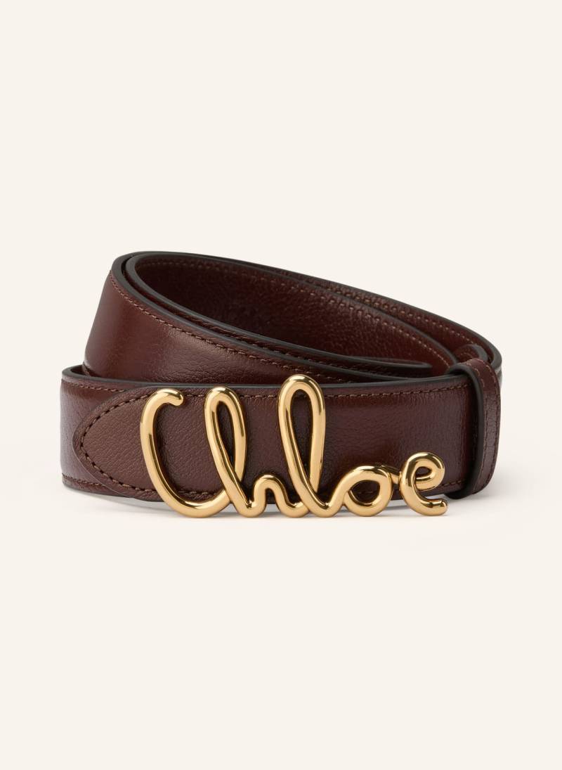 Chloé Ledergürtel braun von Chloé