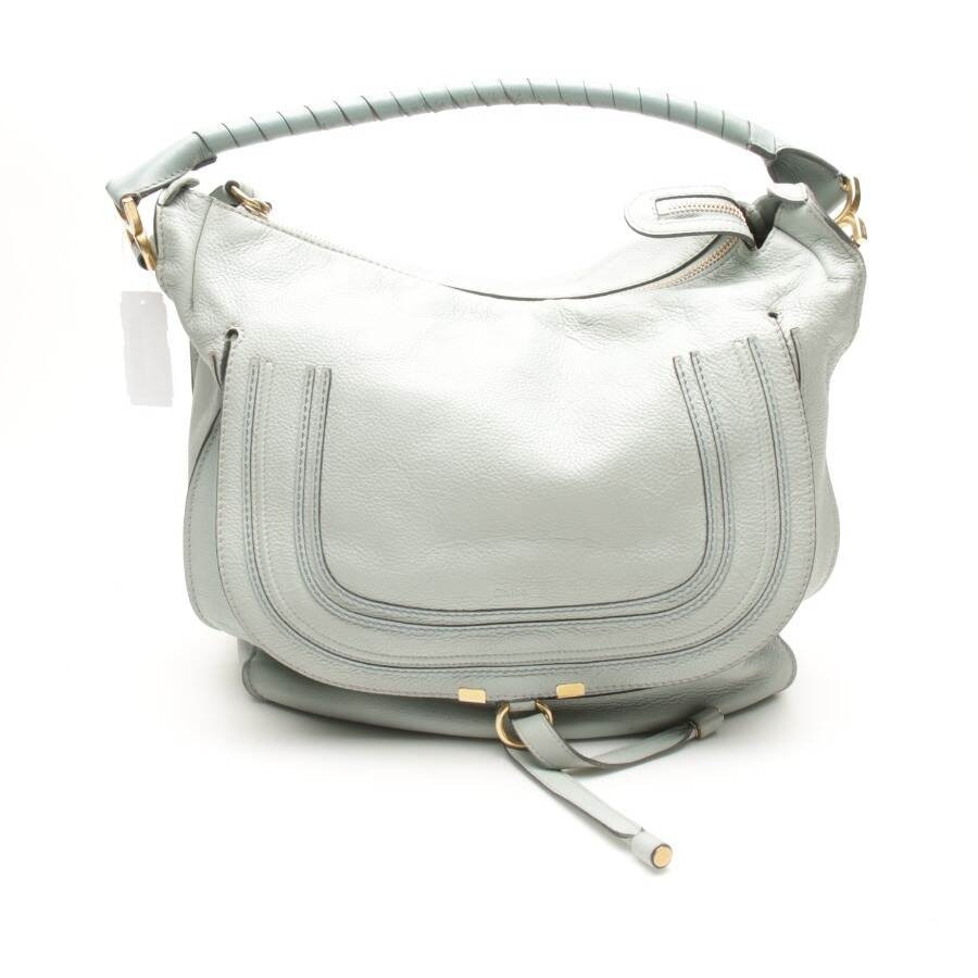 Chloé Marcie Hobo Bag Large Schultertasche Türkis von Chloé