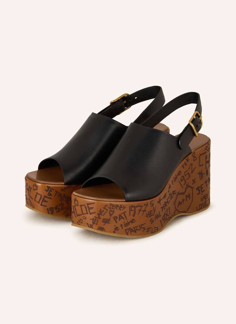 Chloé Plateau-Wedges Maxime schwarz von Chloé