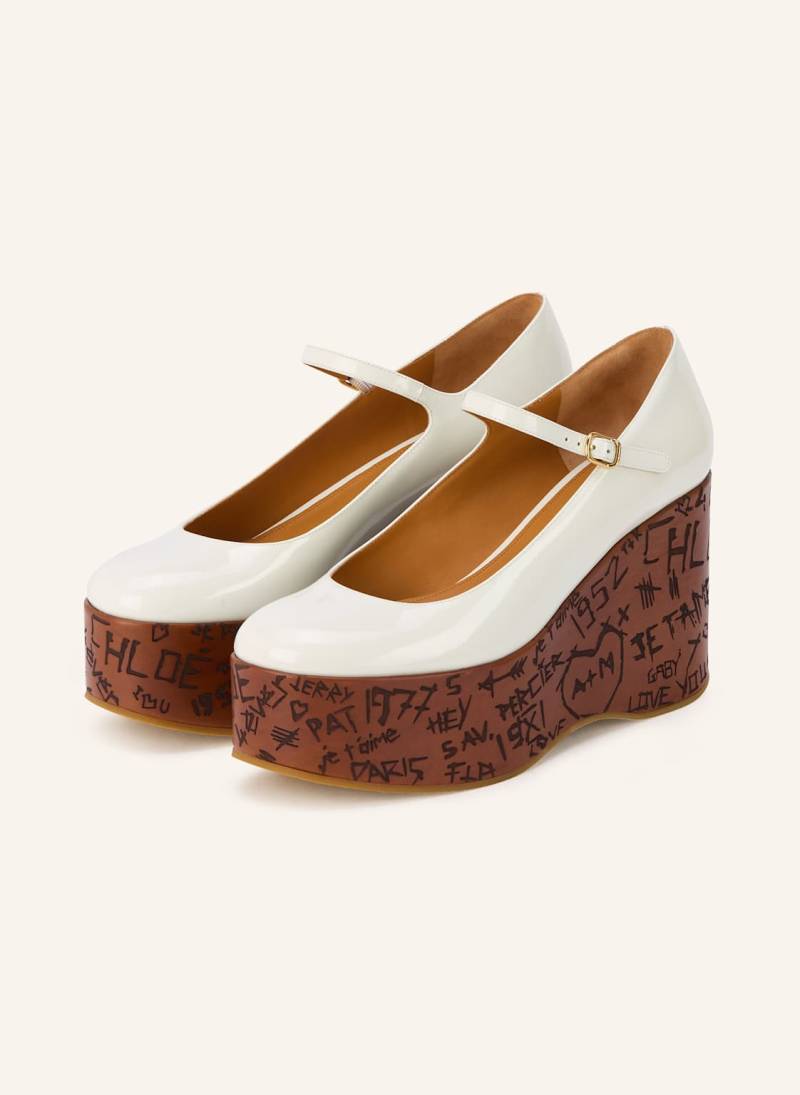 Chloé Plateau-Wedges Maxime weiss von Chloé