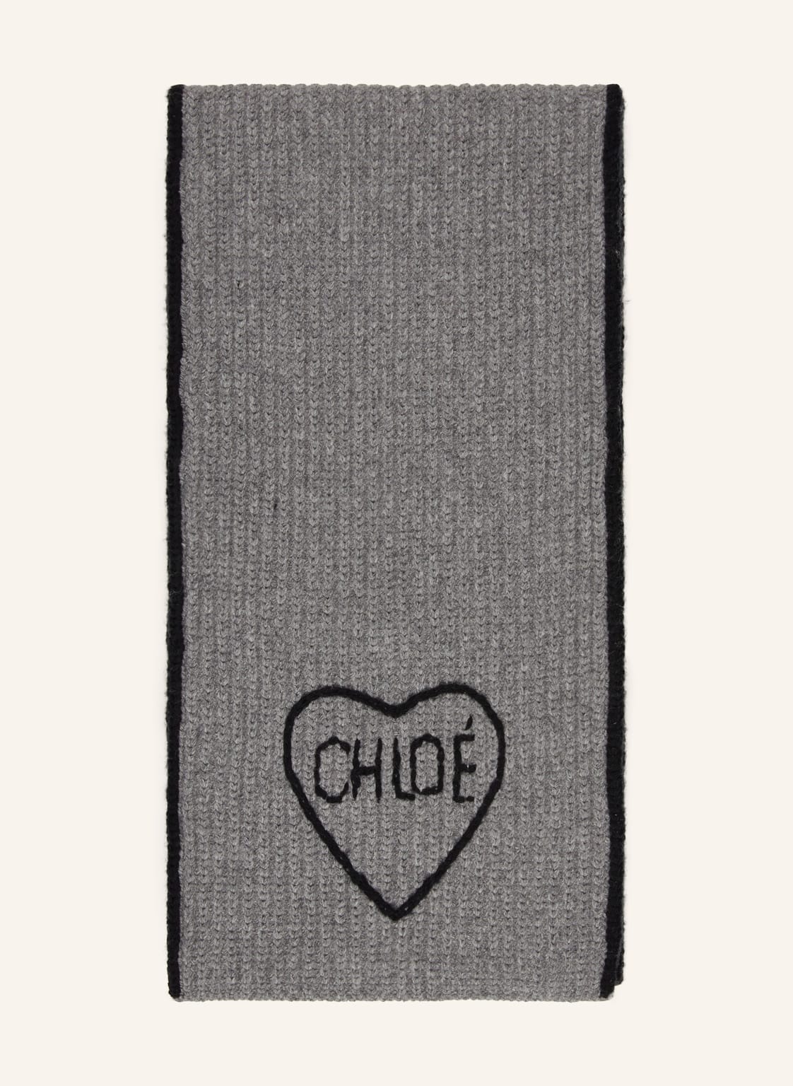 Chloé Schal Encoeur grau von Chloé