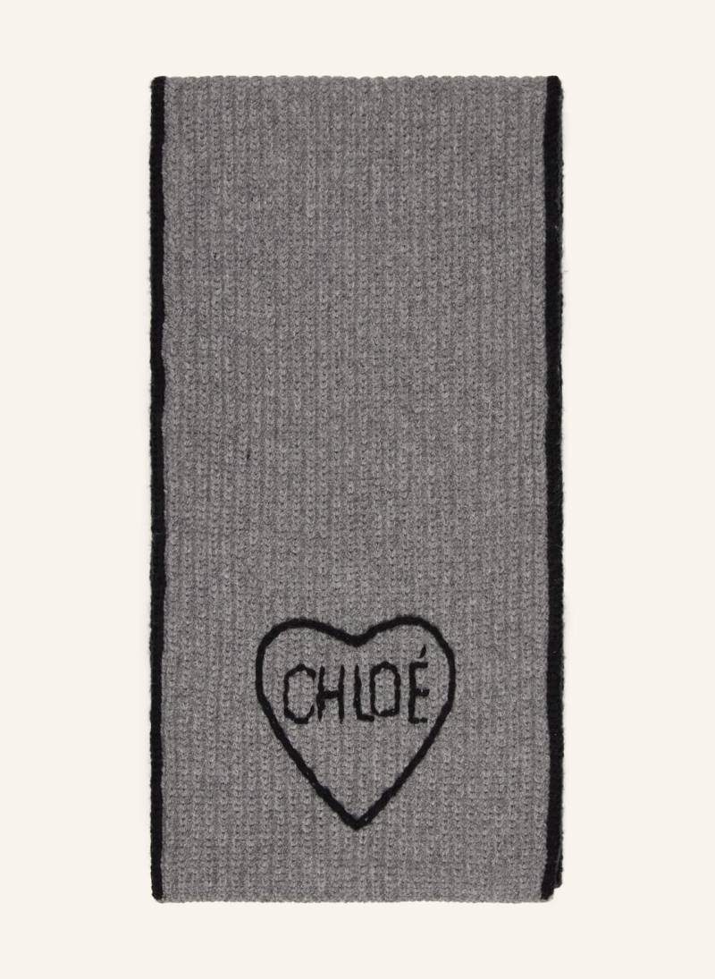 Chloé Schal Encoeur grau von Chloé