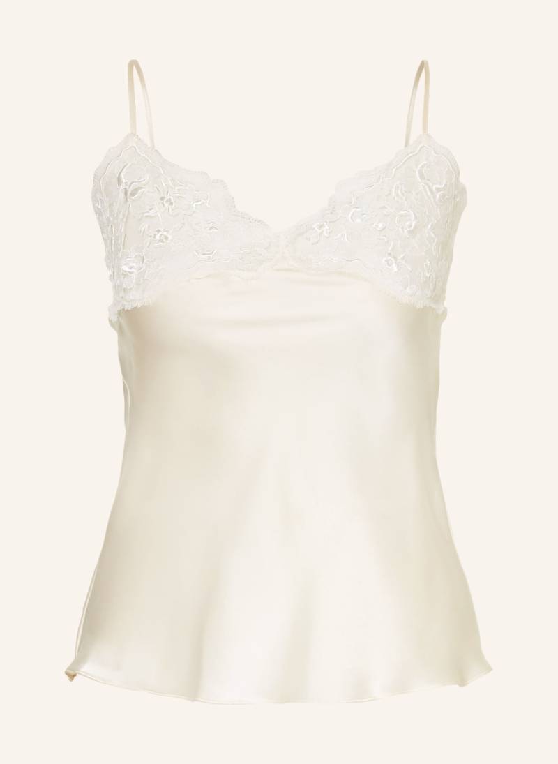 Chloé Seidentop Mit Spitze weiss von Chloé