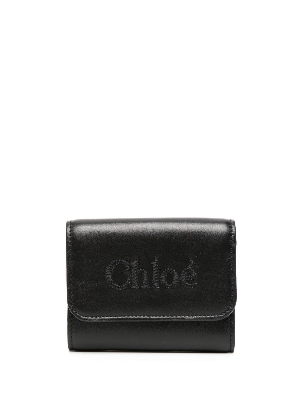 Chloé Portemonnaie mit Logo - Schwarz von Chloé