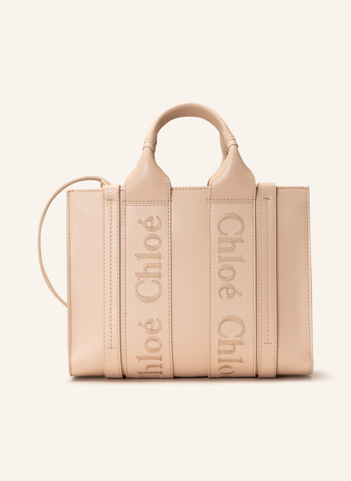 Chloé Shopper Woody Small rosa von Chloé