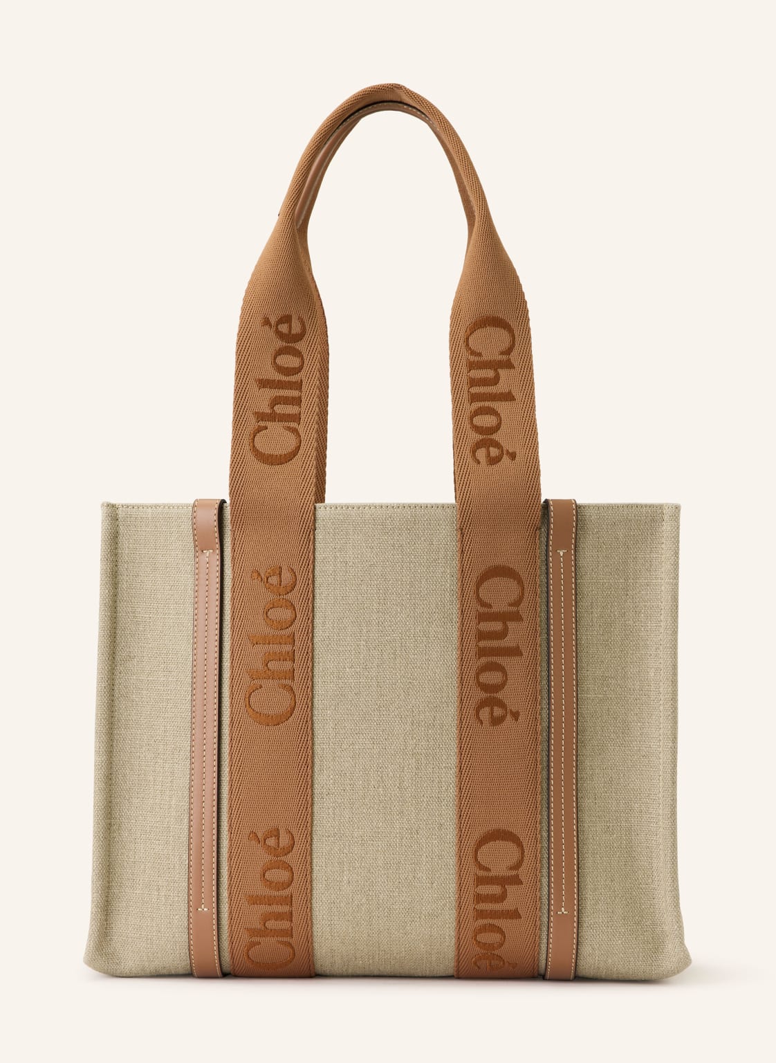 Chloé Shopper Woody beige von Chloé