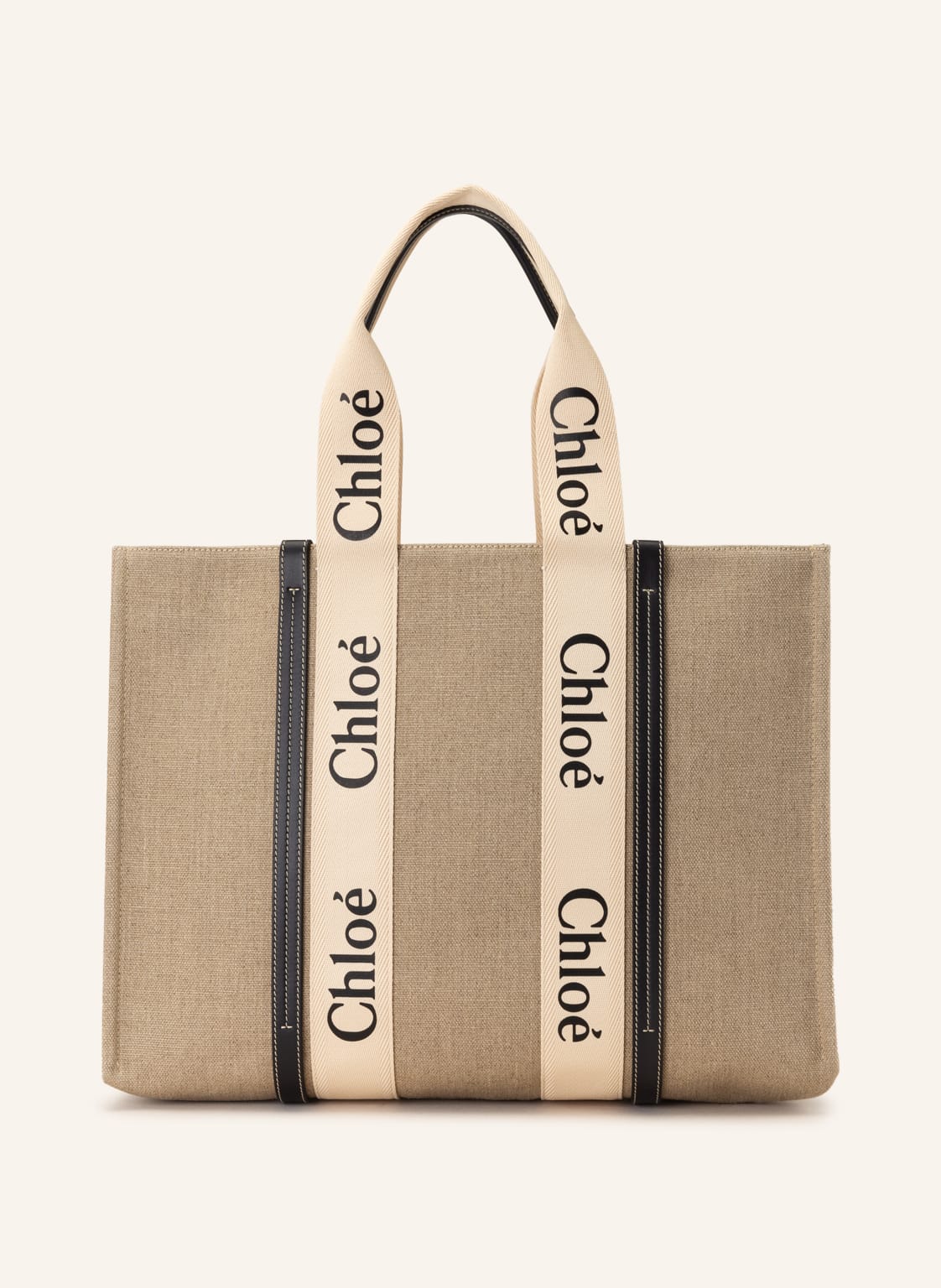 Chloé Shopper Woody weiss von Chloé