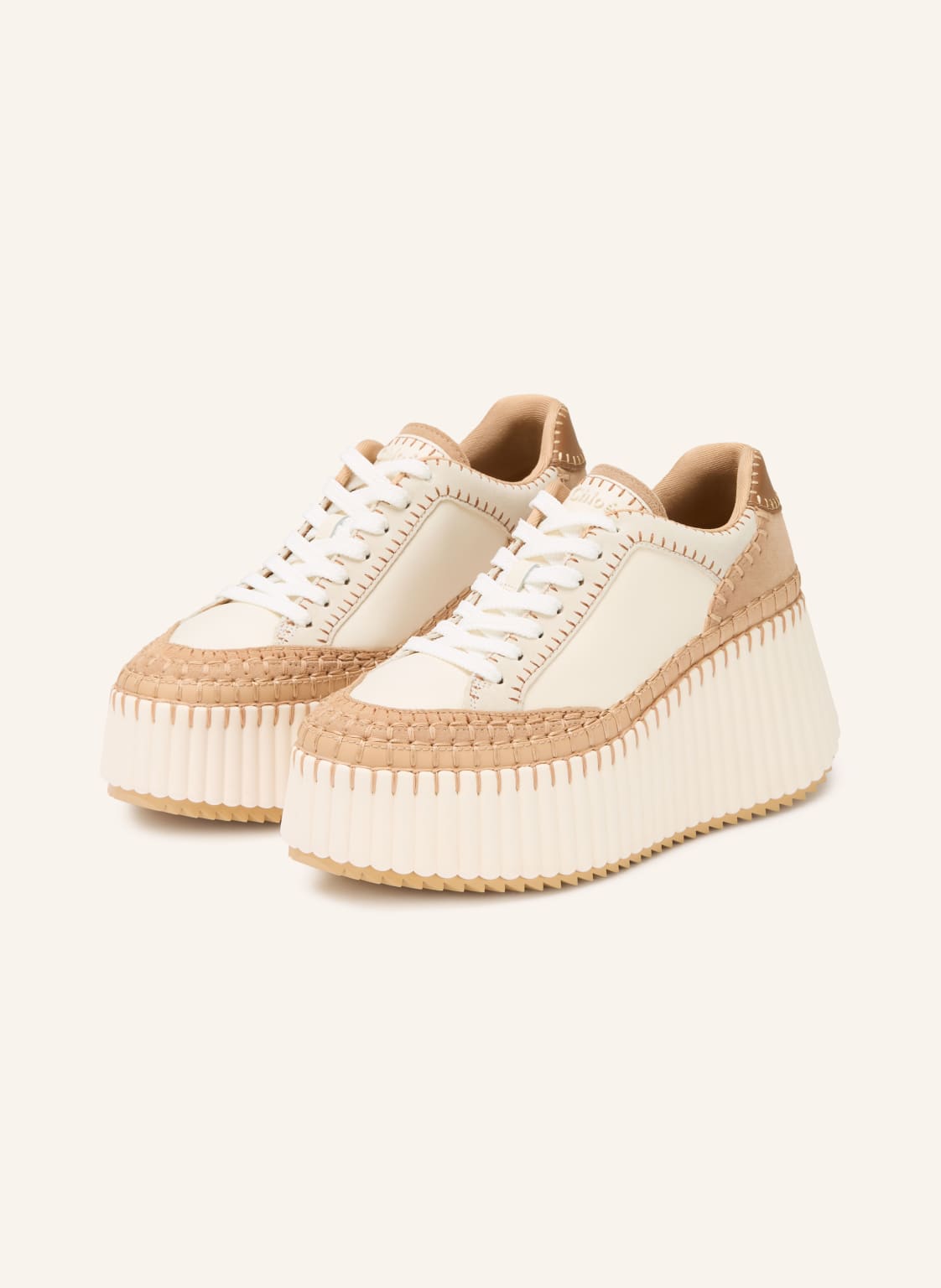 Chloé Sneaker Nama beige von Chloé