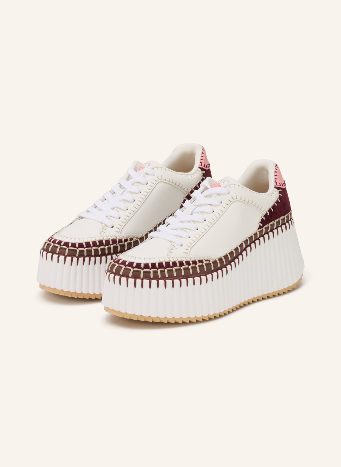 Chloé Sneaker Nama weiss von Chloé