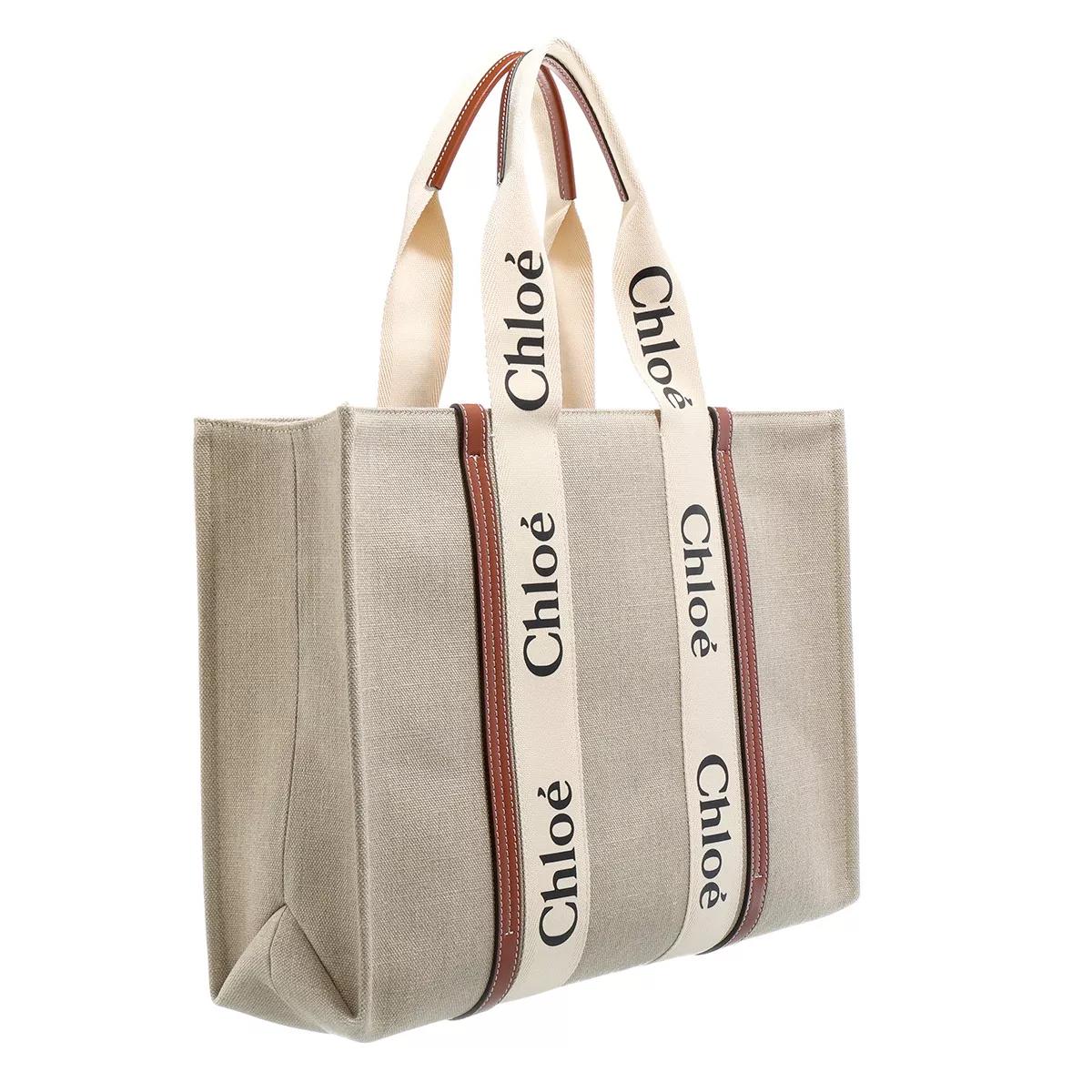 Chloé Tote - Woody - Gr. unisize - in Beige - für Damen von Chloé