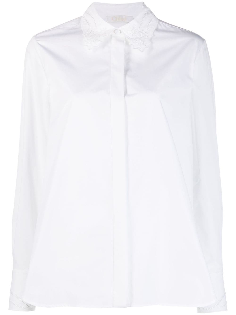 Chloé Hemd mit Stickerei - Weiß von Chloé