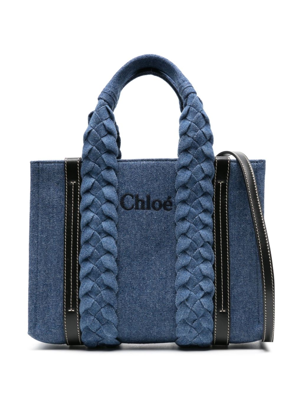 Chloé Kleine Woody Handtasche - Blau von Chloé