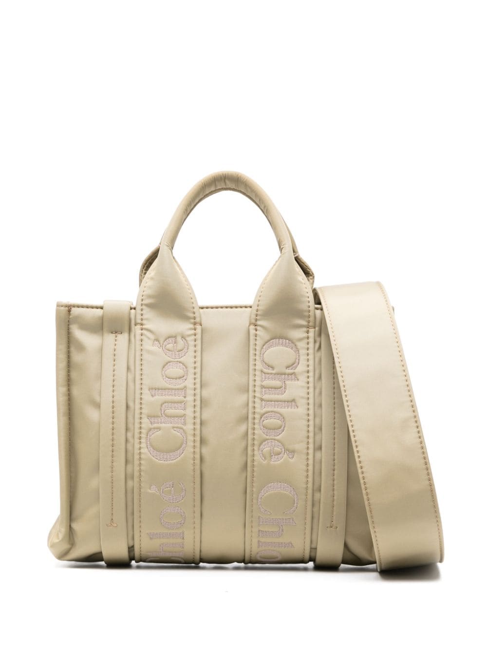 Chloé Kleine Woody Handtasche - Nude von Chloé