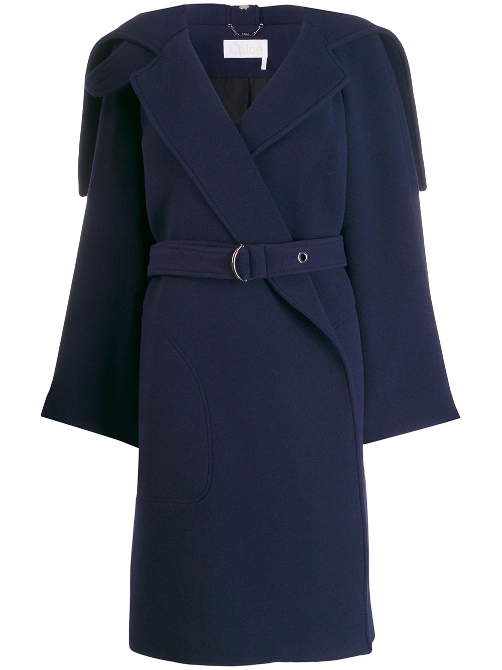 Chloé Gewickelter Mantel mit Gürtel - Blau von Chloé