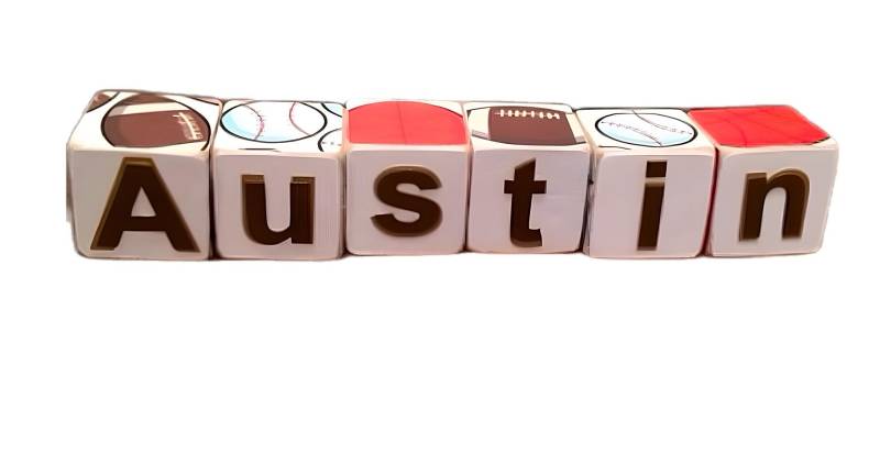 Personalisierte Sport Name Blocks - Kinderzimmer Dekor von ChloesCouture