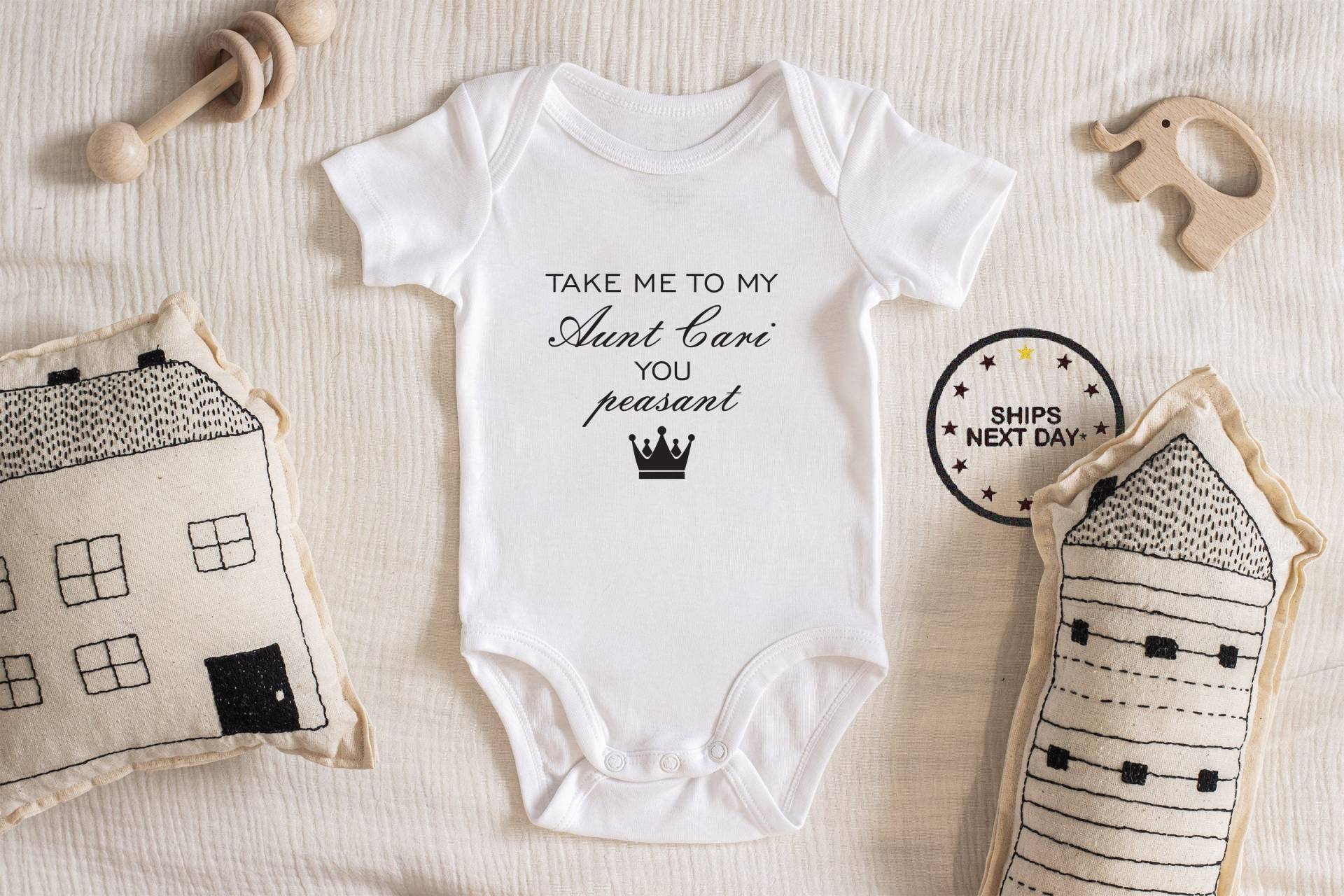 Bring Mich Zu Meiner Tante Du Bauer Baby Body, Baby-Mädchen, Unisex-Kleidung, Schwangerschaftsmitteilung, Babypartygeschenk, Cute214 von ChloesFund