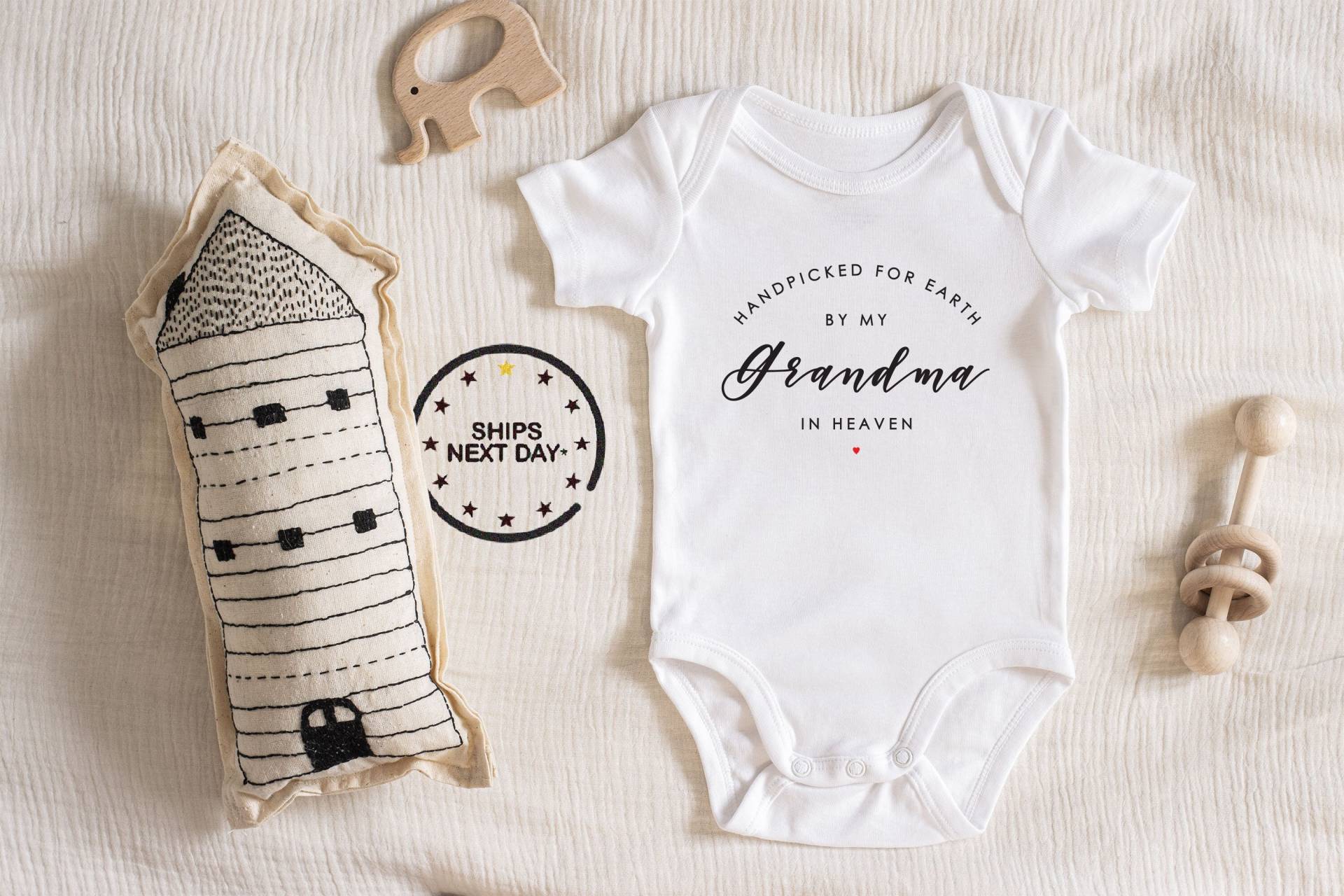 Hand Gepflückt Von Meiner Oma Im Himmel Baby Body, Kleidung Body Prefect Babypartygeschenk 101 von ChloesFund