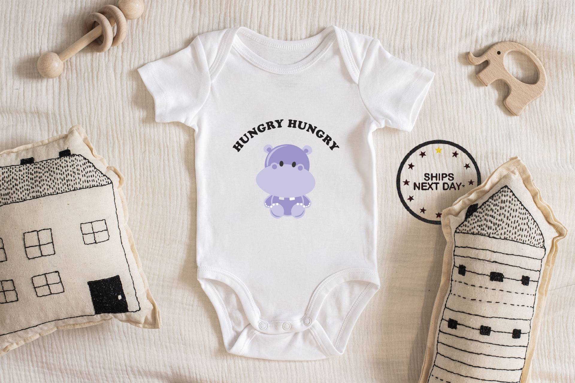 Hippo Baby Body Jungen Mädchen Unisex Kleidung Neue Schwangerschaft Ankündigung Baby-Dusche-Geschenk-Idee Bodysuit 216 von ChloesFund