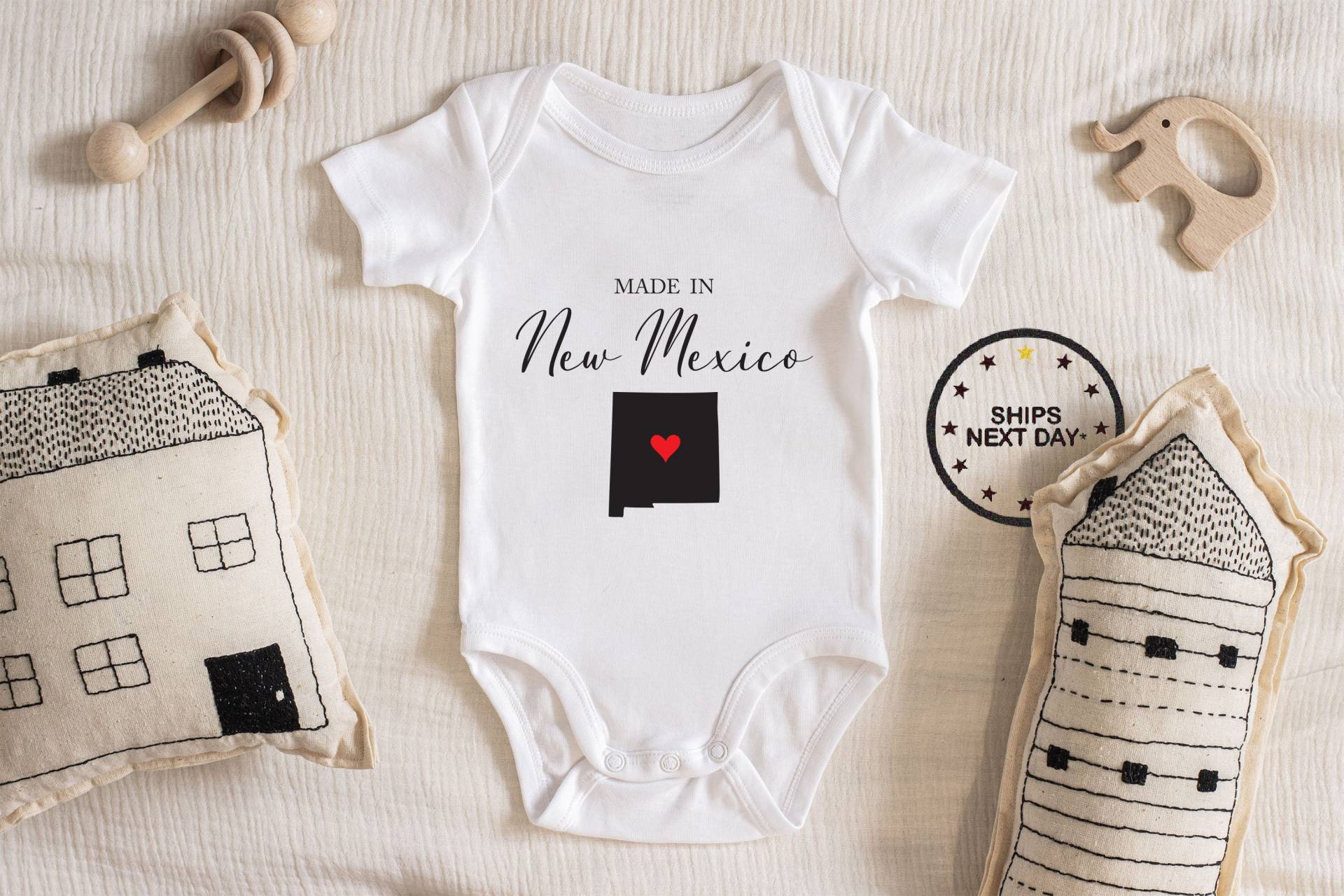 Made in New Mexico Baby Body, Junge Mädchen Unisex Kleidung Shower Geschenk Idee Body 111.31 von ChloesFund