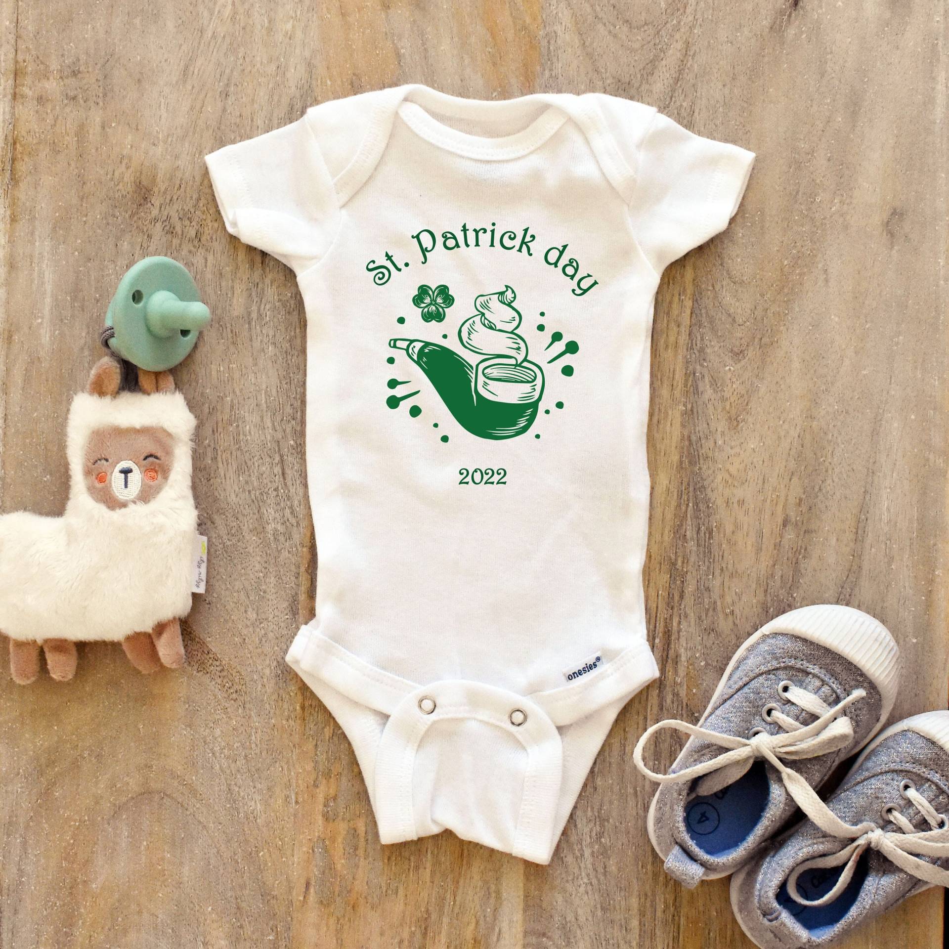 st. Patricks Day Baby Body Jungen Mädchen Unisex Kleidung Neue Schwangerschaft Ankündigung Babyparty Geschenkidee Bodysuit 192 von ChloesFund