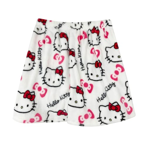 Pyjamahose Damen Lang, Pyjama Hose Damen Flanell Schlafanzughose Flauschig Schlafanzug Hosen Y2K Anime Cartoon Kuschelhose Zuhause Schlaf Schlafhose Bequeme Schlafanzughosen für Teenager Mädchen von Chnnamzu
