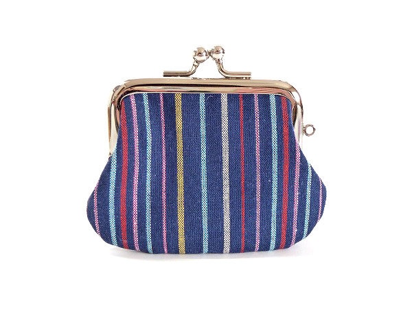 Bunte Streifen, Metallrahmen Münzgeldbörse, Kussverschluss, Geldbörse von ChochoFlower