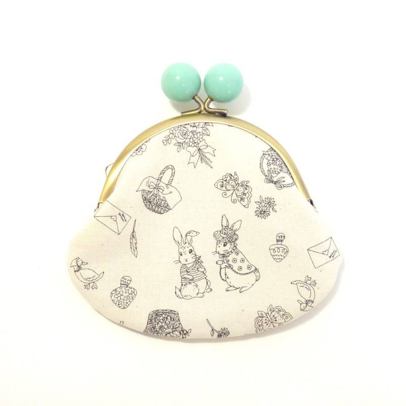 Kaninchen, Metallrahmen Geldbörse, Geldbeutel Mit Klipps, Münze von ChochoFlower