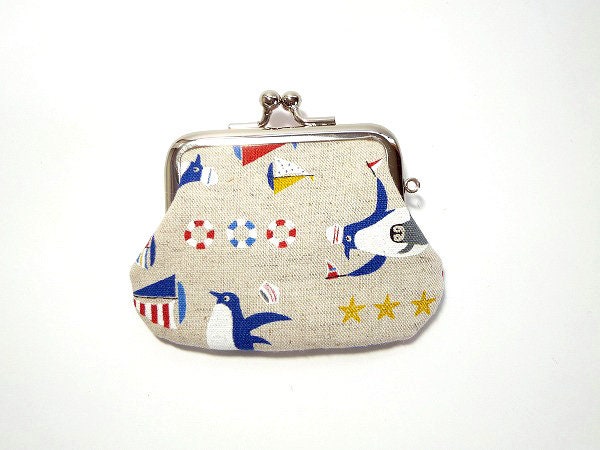 Pinguin, Metallrahmen Geldbörse, Geldbörse von ChochoFlower