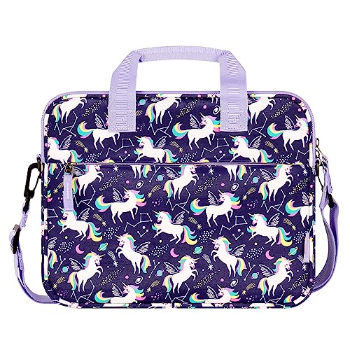 Choco Mocha 12.5 Zoll Kinder Tablet Tasche, Tablet Tasche Hülle für Fire HD 10 8, Fire 10 8 iPad, Kids Tablet Bag, Einhorn-violett von Choco Mocha