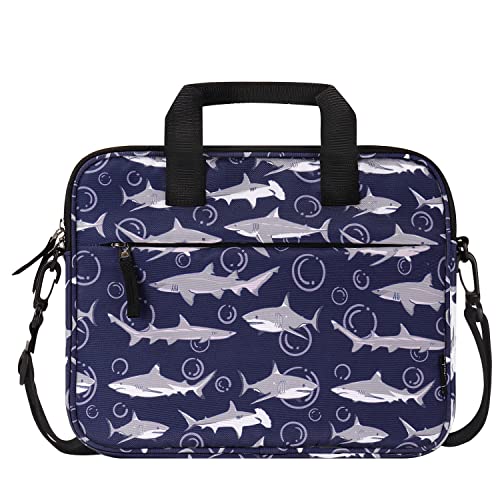 Choco Mocha 12.5 Zoll Kinder Tablet Tasche, Tablet Tasche Hülle für Fire HD 10 8, Fire 10 8 iPad, Kids Tablet Bag, Hai-Seifenblasen-Blau von Choco Mocha