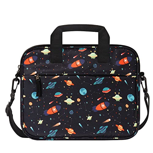 Choco Mocha 12.5 Zoll Kinder Tablet Tasche, Tablet Tasche Hülle für Fire HD 10 8, Fire 10 8 iPad, Kids Tablet Bag, Weltraum-Balken von Choco Mocha