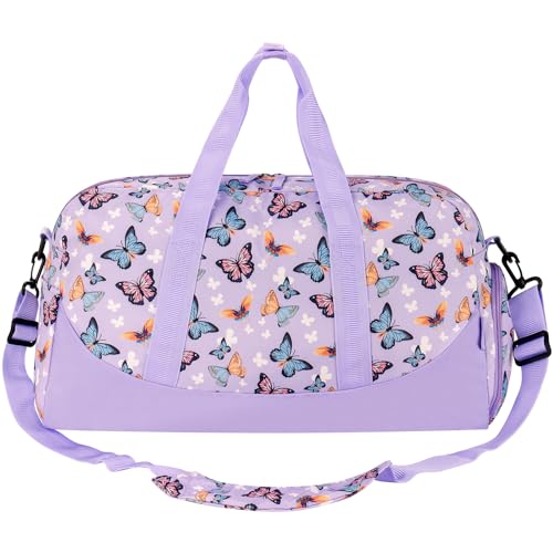 Choco Mocha Reisetasche Kinder Sporttasche Mädchen groß Duffle Bag Handgepäck Tasche Overnight Weekender Bag von Choco Mocha