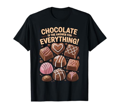 Schokolade ist die Antwort auf Alles - Männer, Frauen, Kinder T-Shirt von Chocolate Is the Answer Funny Food Quote