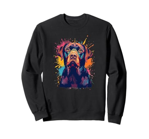 Schokoladen-Labrador Hund Geschenke Frauen Kinder Jungen Mädchen Männer Sweatshirt von Chocolate Labrador Dog Apparel