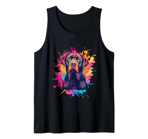 Schokoladen-Labrador Hund Geschenke Frauen Kinder Jungen Mädchen Männer Tank Top von Chocolate Labrador Dogs Apparel