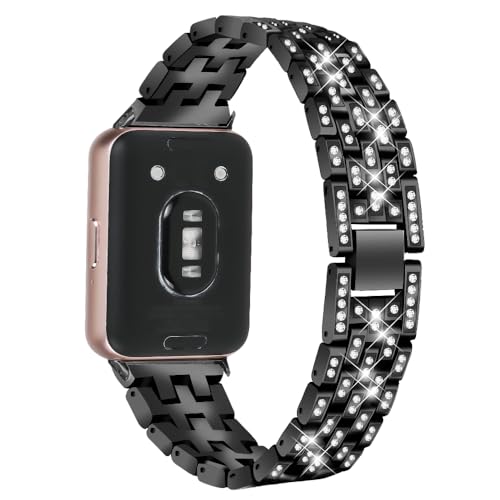 Chofit Armband kompatibel mit Samsung Galaxy Fit 3, Bling Bling Metall Armband Ersatzband für Damen für Galaxy Fit 3 SM-R390, Zinklegierung von Chofit