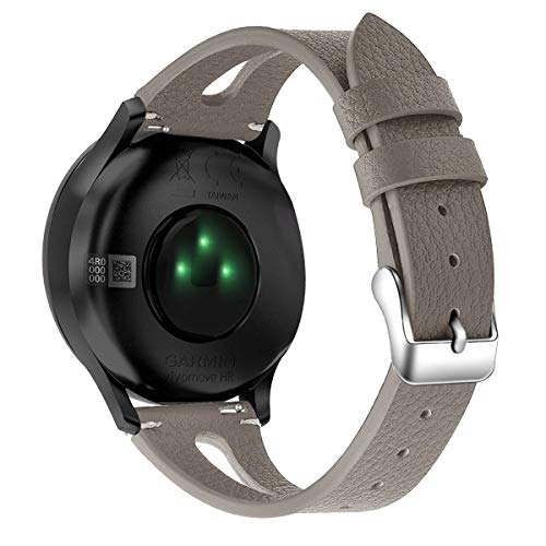 Chofit Ersatzarmband, kompatibel mit Fossil Damen Gen 6/Gen 5E, 18 mm, Lederarmband, Armband für Damen Gen 6/Gen 5E, 42 mm Smart Watch (grau) von Chofit