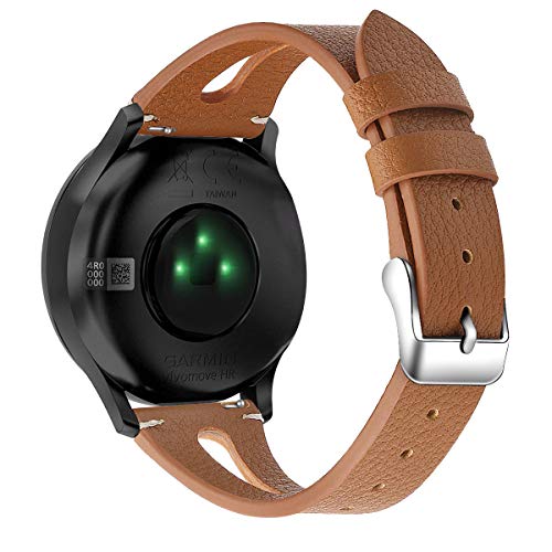 Chofit Ersatzarmband kompatibel mit Fossil Damen Gen 6/GEN 5E Armband, 18 mm Lederbänder Armbänder Armband für Damen GEN 6/GEN 5E 42 mm Smart Watch (braun) von Chofit