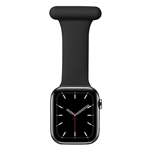 Krankenschwester-Uhren-Brosche, weiches Silikon, kompatibel mit Apple Watch, 38 mm, 40 mm, 41 mm, 42 mm, 44 mm, 45 mm, Ersatzband, 38mm/40mm/41mm von Chofit