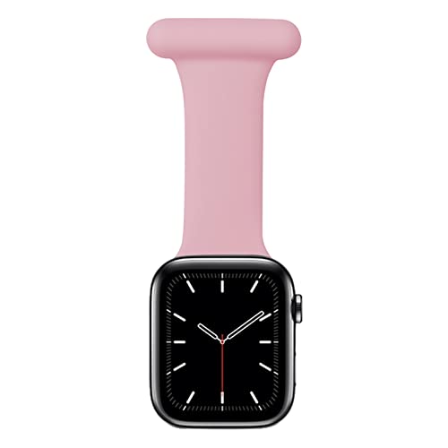 Krankenschwester-Uhren-Brosche, weiches Silikon, kompatibel mit Apple Watch, 38 mm, 40 mm, 41 mm, 42 mm, 44 mm, 45 mm, Ersatzband, 42mm/44mm/45mm von Chofit