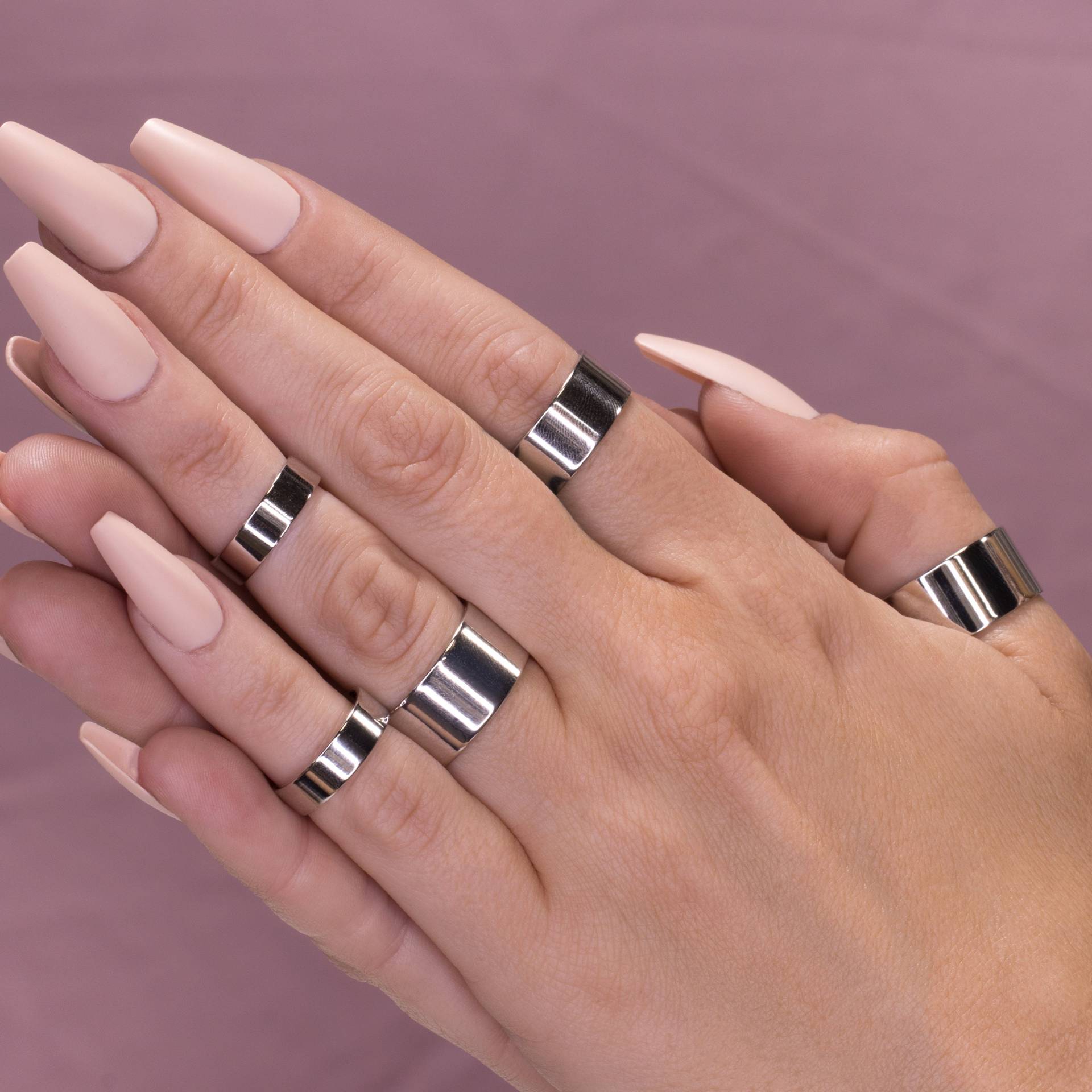 Gestapelte Ringe Set 5 Breite Metallband Daumen Pinky Midi Retro Minimalist Poliert Bold Geometric Rohrringe Alltag Schmuck Geschenk Für Frauen Gestapelte Ringe Set 5 Breite Metallband Daumen Pinky Midi Retro Minimalist Poliert Bold Geometric Rohrringe Alltag Schmuck Geschenk Für Frauen von ChoiceByChoiInc