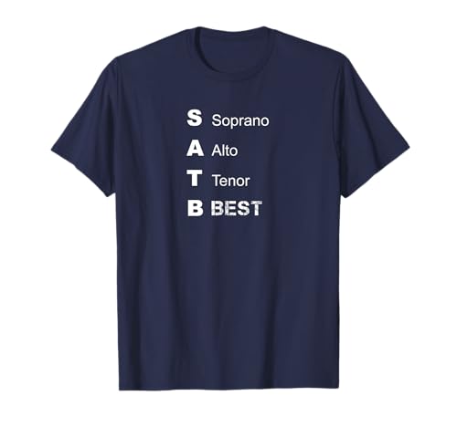 Bass Chor SATB Best TShirt - Echt Herren - Sänger T-Shirt von Choir - Soprano Alto Tenor Bass Mania Tee Shirts