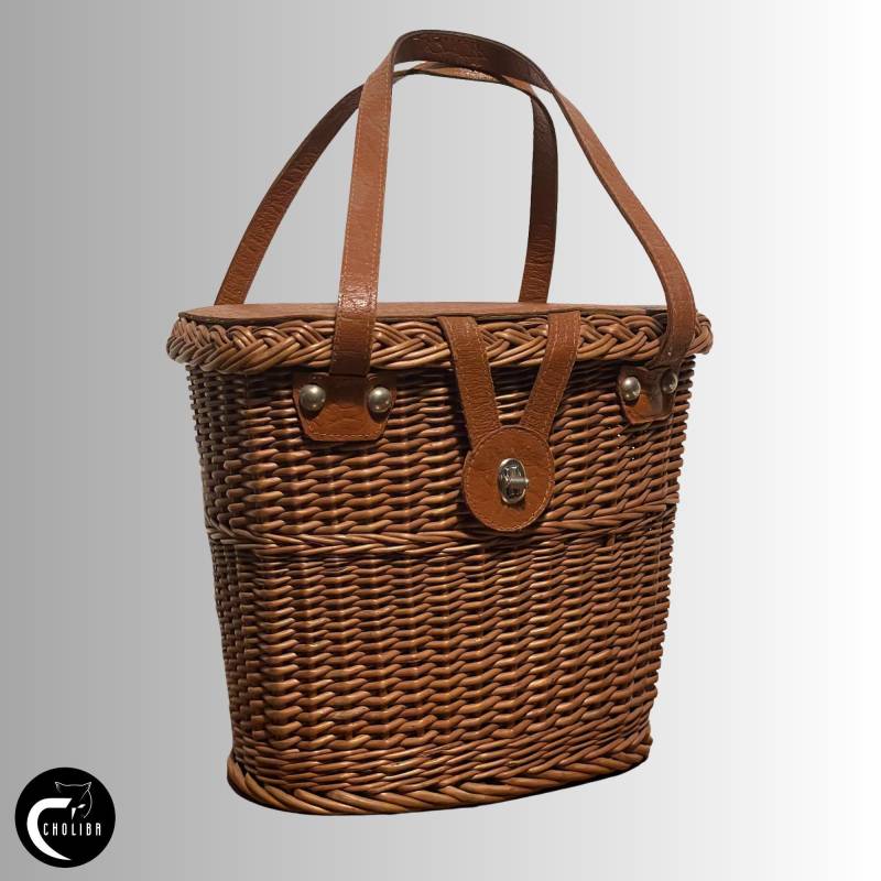 1900S/Antique Edwardian Victorian Basket Bag Picnic von Choliba