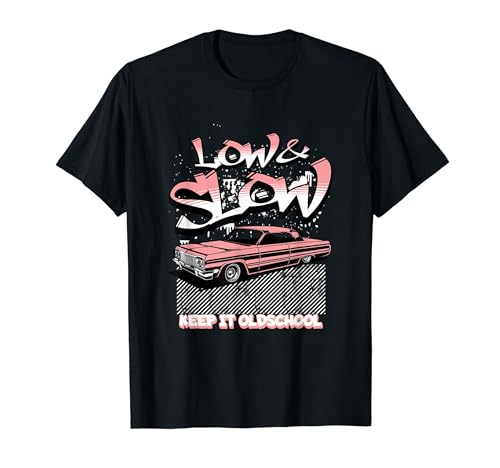 Chicano Oldies, Low and Slow, Low Rider Herren-Lowrider-Auto T-Shirt Chicano Oldies, Low and Slow, Low Rider Herren-Lowrider-Auto T-Shirt von Cholo Vintage Hotrod, Chicano Lowriders Low & Slow