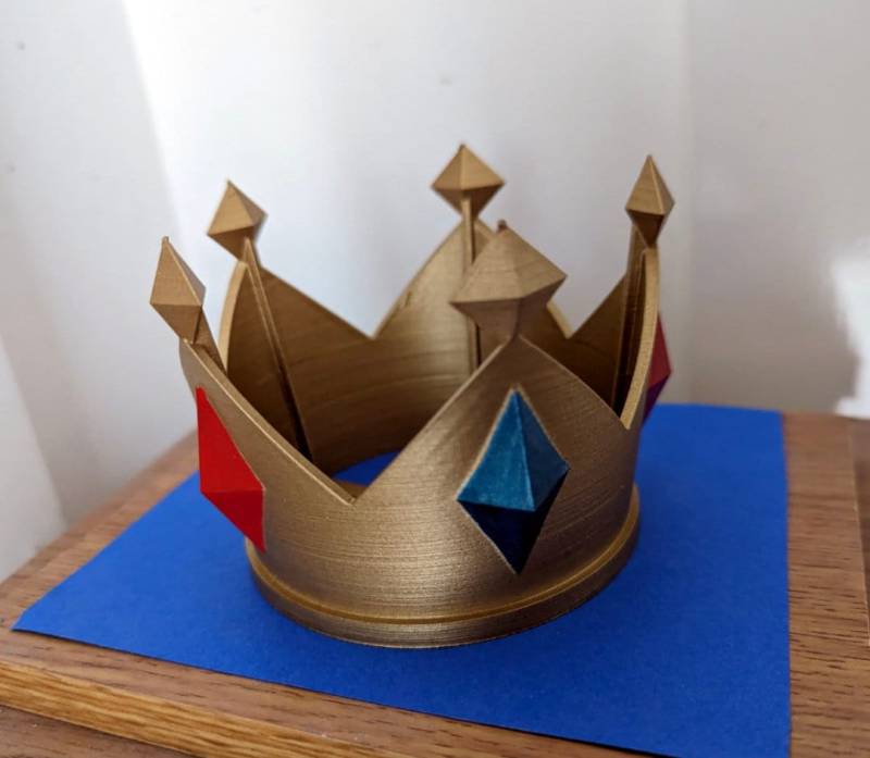 König Boo Inspirierte Krone - 3D Gedruckt König Boo Inspirierte Krone - 3D Gedruckt von Chompworks