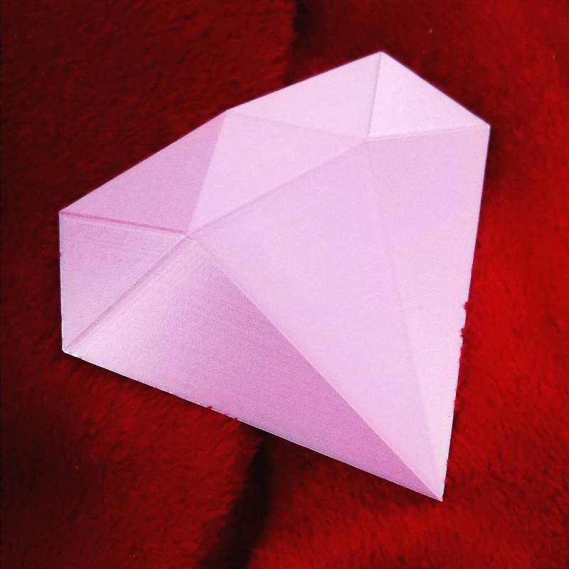 steven Universe Inspiriert Pink Diamond Gem 3D Gedruckt steven Universe Inspiriert Pink Diamond Gem 3D Gedruckt von Chompworks