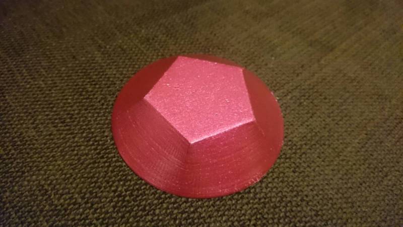 steven Universe Inspiriert Rose Quartz Gem 3D Gedruckt steven Universe Inspiriert Rose Quartz Gem 3D Gedruckt von Chompworks